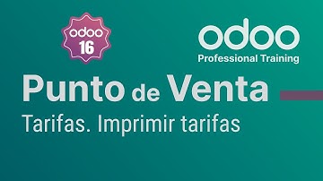 Punto de venta Odoo - Tarifas  Imprimir tarifas