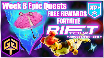 How to Complete All Week 8 Epic Quests DJ Bop Rift Tour Challenges Fortnite Skye Ava