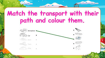 Pre-Primer EVS Lesson | Every Page Explained for Kids | evs for kids | Match & colour the transports