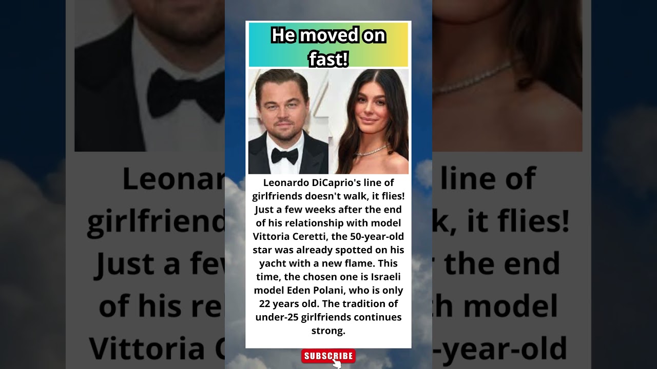 BARELY BROKE UP WITH ONE, LEO DICAPRIO ALREADY SEEN WITH NEW, EVEN YOUNGER MODEL