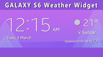 GALAXY S6 Weather Widget for any Aandroid Device