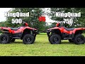 Suzuki KingQuad 750 vs 500 Shootout