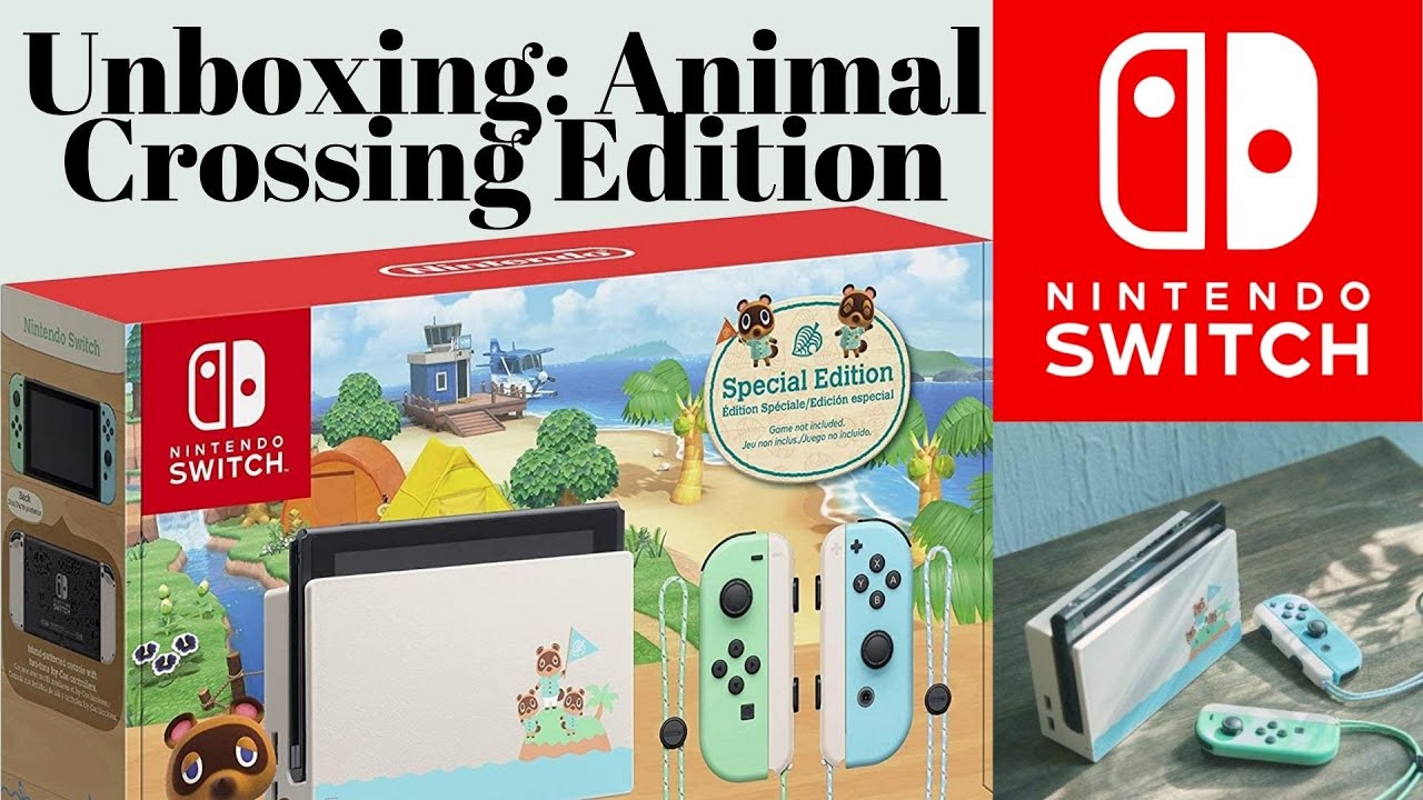 Nintendo Switch Console, Animal Crossing: New Horizons Edition