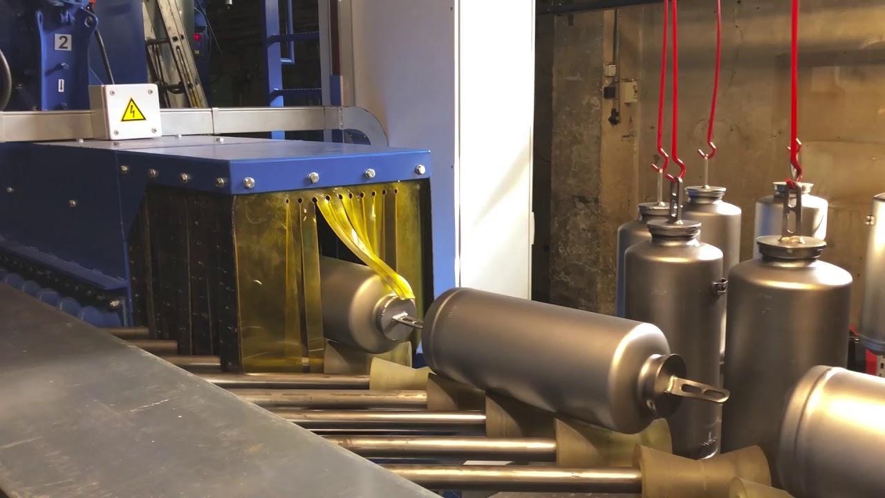 Fire extinguishers Shot Blasting Machine | GTV BLAST - YouTube