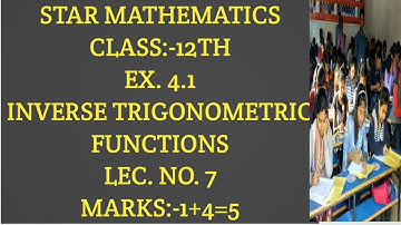 Class-12th,Chap.4||Inverse Trigononetric Function (ITF) ||k.C. Sinha, R. S. Aggarwal, R. D. sharma..