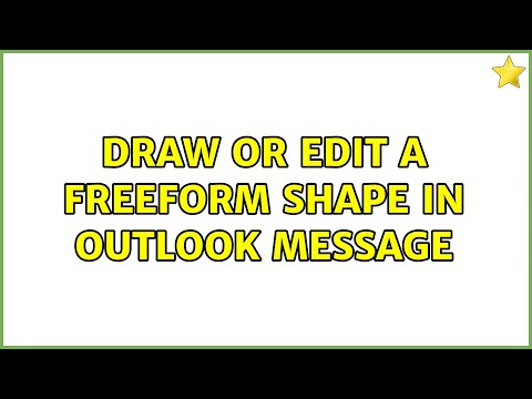 Draw or edit a freeform shape in Outlook message (2 Solutions!!)