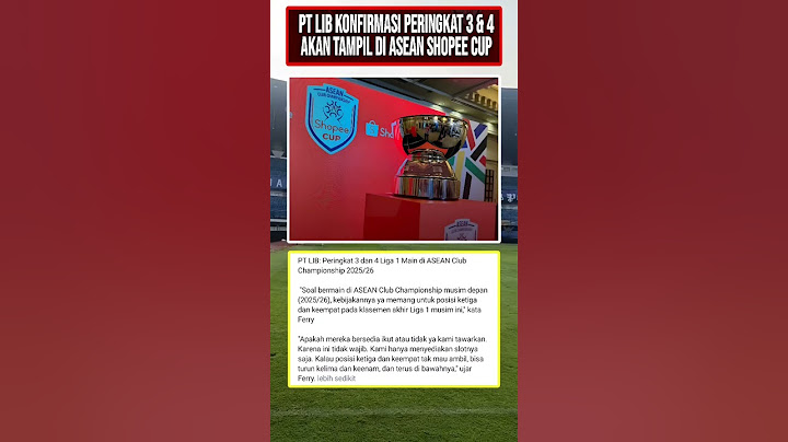 PERINGKAT 3 DAN 4 BRI LIGA I  TAMPIL DI ASEAN SHOPEE CUP#briliga1 #PERSIB #persija #persibbandung