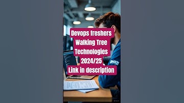 👨‍💻 DevOps Jobs for Freshers#AWS, Docker, #Jenkins Training | WalkingTree Hiring 2025
