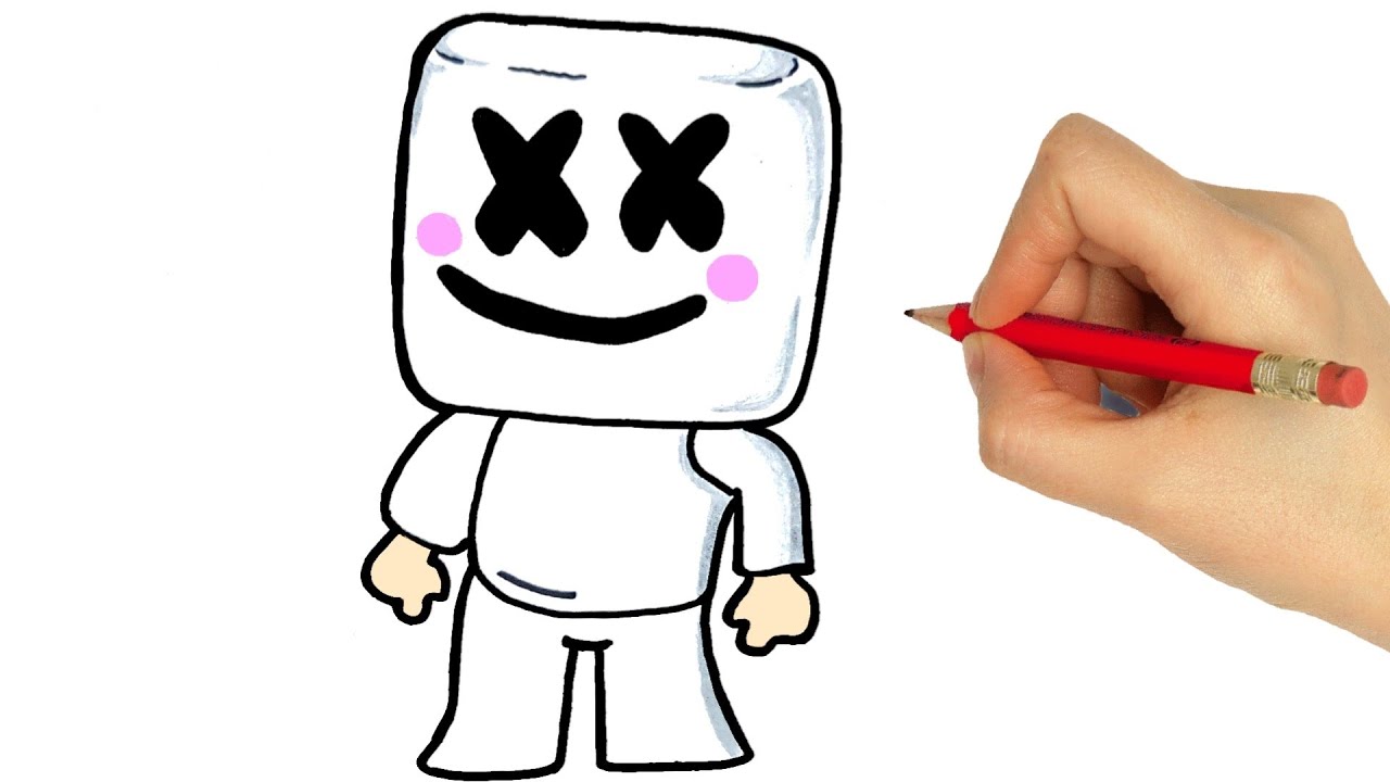 COMO DIBUJAR A MARSHMELLO - YouTube