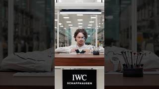 IWC watchmaker Erik Bengard meticulously assembles the Big Pilots Watch Tourbillon Le Petit Prince.