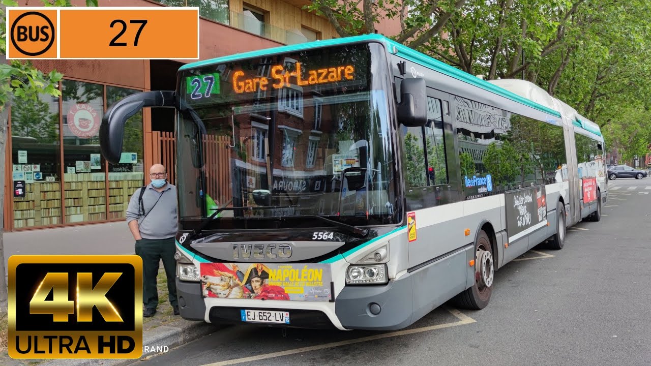 Bus 27 - Gare Saint-Lazare - Porte d'Ivry