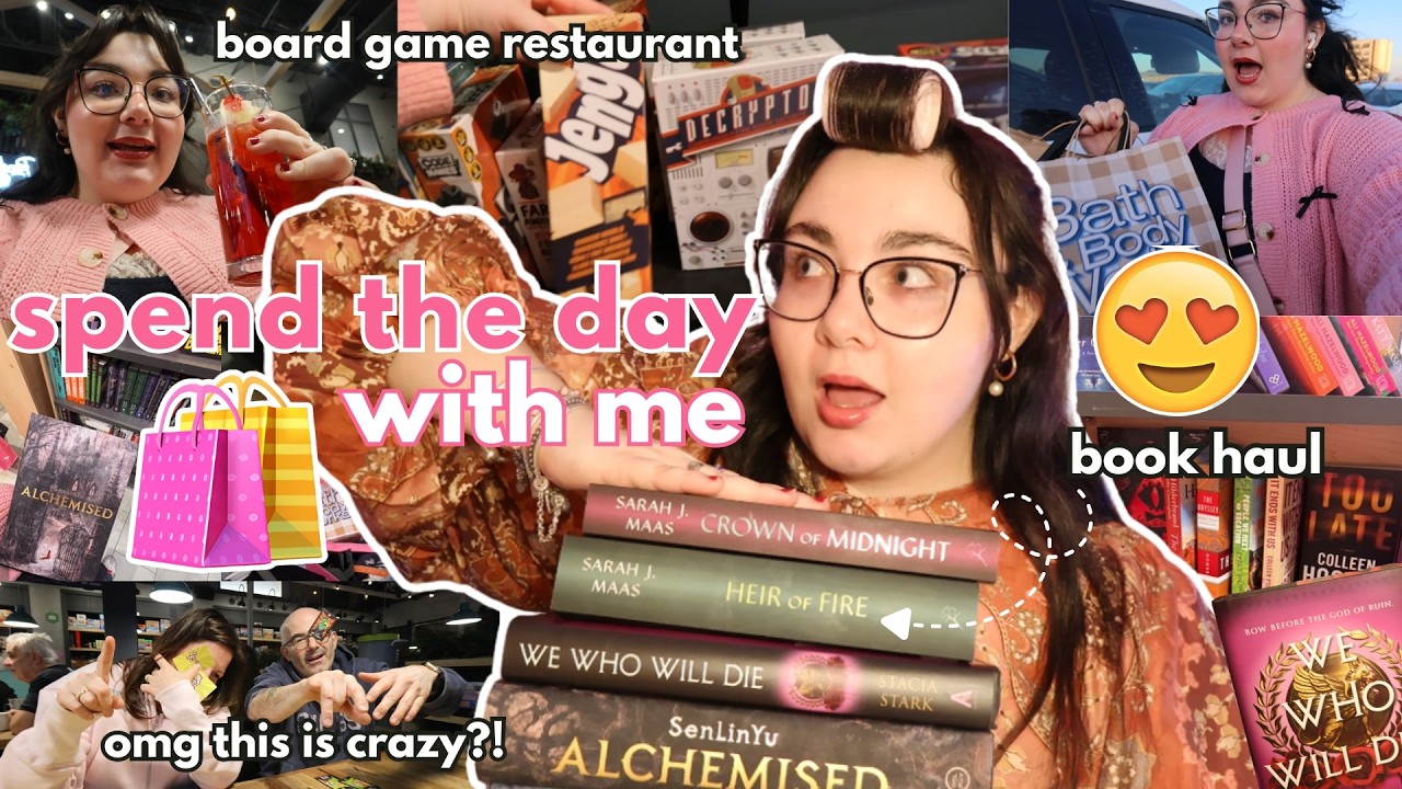 VLOG: shopping, going to a board game restaurant & cozy haul 🛍️📖