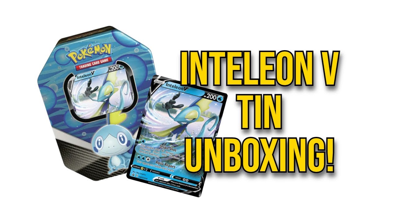 Unboxing the Pokmon Inteleon V Galar Partners Tin!