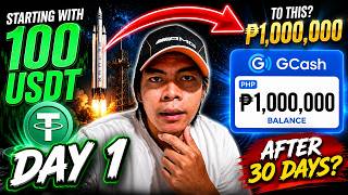 Can I Turn 100 USDT into ₱1M in 30 Days? | SpaceX Challenge - Day 1