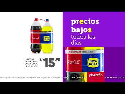 Gaseosa Inca Kola + Coca Cola pk x 2 bt x 3L a S/15.95 / Trucha eviscerada x kg a S/13.90 - Gaseosa Inca Kola + Coca Cola pk x 2 bt x 3L a S/15.95 / Trucha eviscerada x kg a S/13.90
