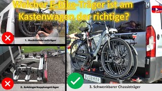 Welcher EBikeTräger ist am Kastenwagen der richtige?  Vergleichstest