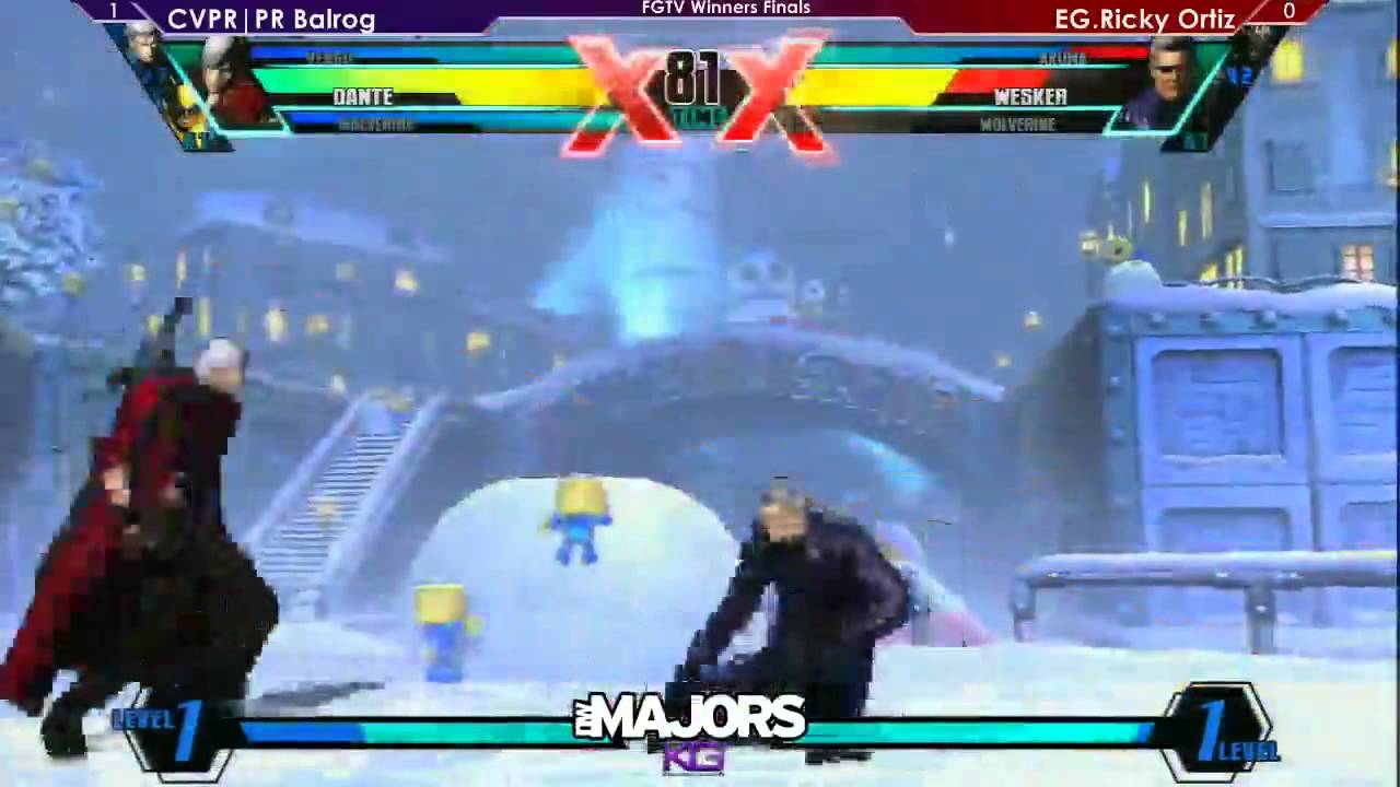 NWM4 - UMvC3 Top 4 - CVPR|PR Balrog (WOL/DAN/VER) vs EG.Ricky Ortiz (WOL/WES/AKU)- Winners Finals