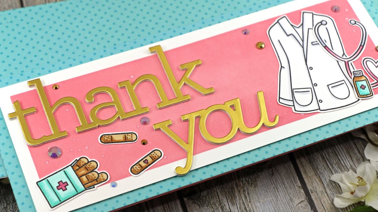 Slimline Thank You Card | SSS Work of the Heart