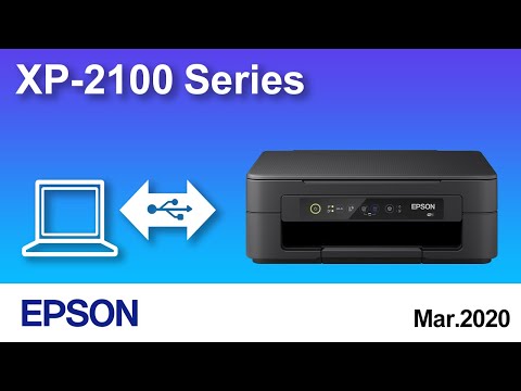 How to Connect a Printer and a Personal Computer Using USB Cable (Epson XP-2100) NPD6464