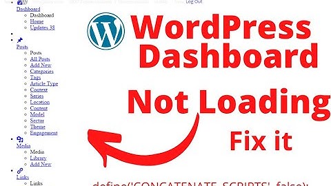 WordPress Admin Dashboard not loading correctly - Fixed it!
