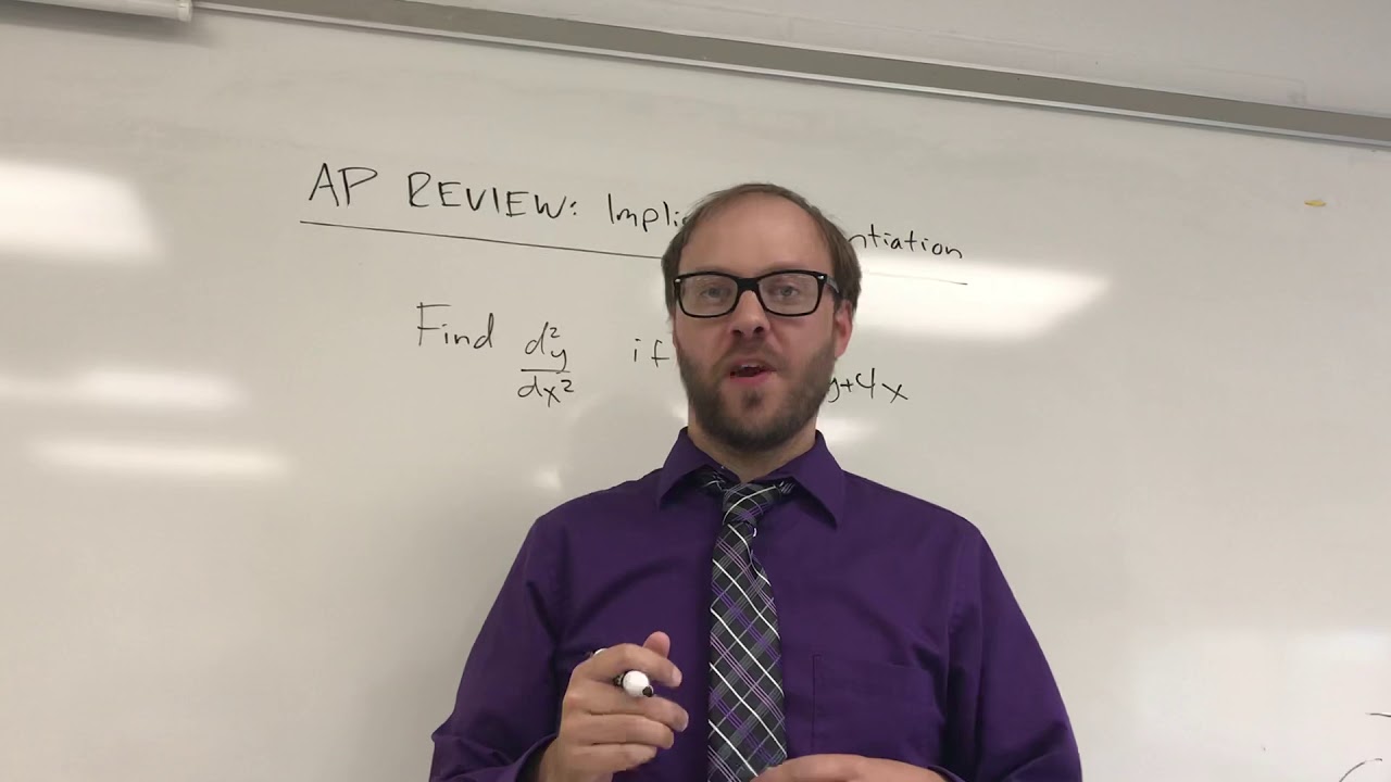 AP Review: Implicit Differentiation for Second Derivatives - YouTube