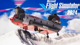 CH-47D Chinook | Telluride Flight Through The Rocky Mountains | MSFS2024 screenshot 5