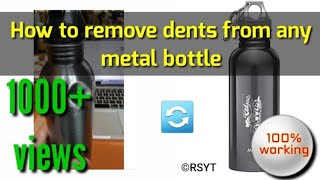 How to remove dents from your copper or metal water bottle