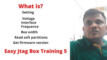 Easy Jtag Box Training 5 | Easy Jtag Plus | Setting |Voltage Frequence Interface Buswidth 9823537769