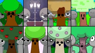 Sprunki Incredibox - Mr. Tree In Different Mods