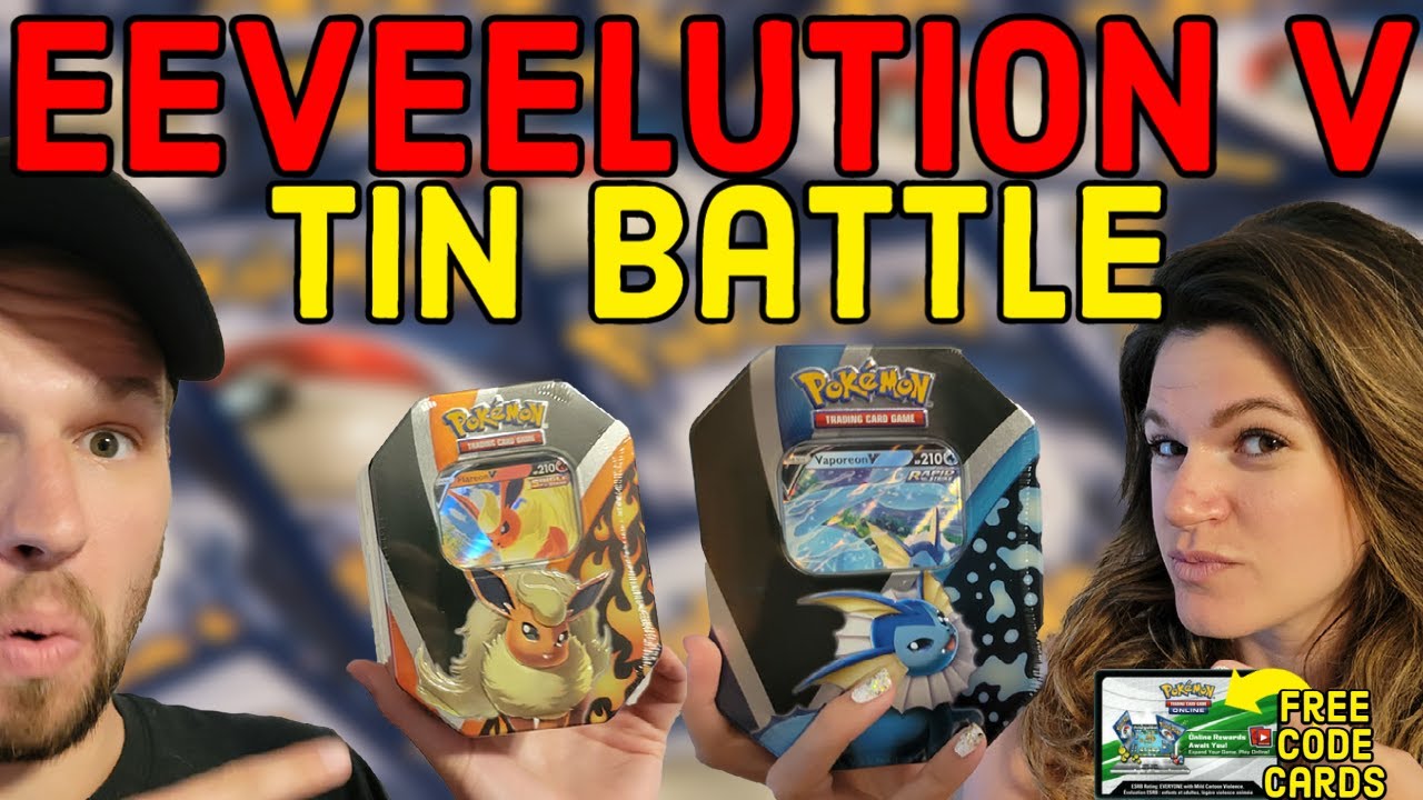 NEW Eeveelution Tin Battle! | Pokemon Cards Opening