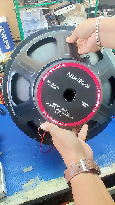 15inches subwoofer. Crazy drive on ZK-TB21 😱 #speaker #subwoofer #bass