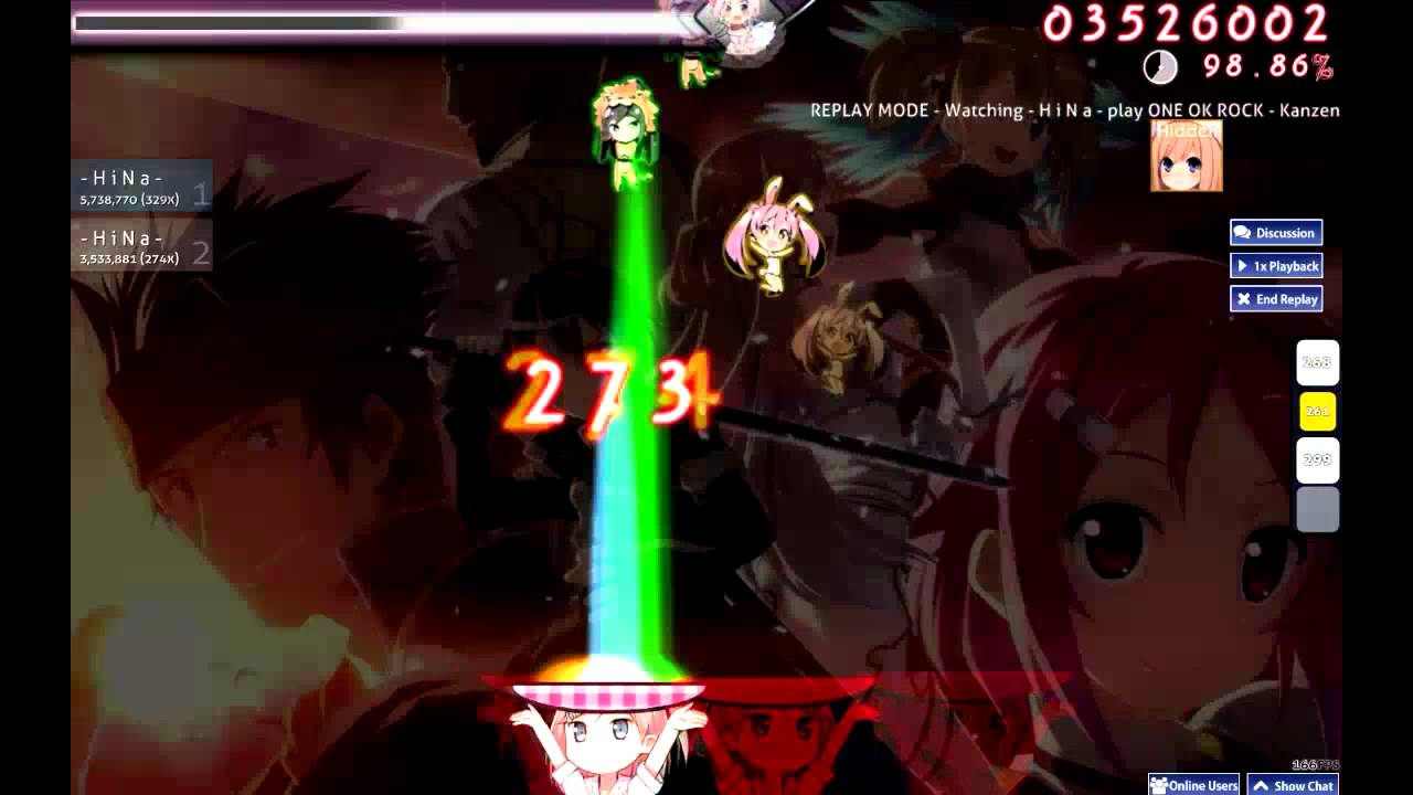 Osu! CTB ONE OK ROCK - Kanzen Kankaku Dreamer [Nemesis]+HD 97.41 - YouTube