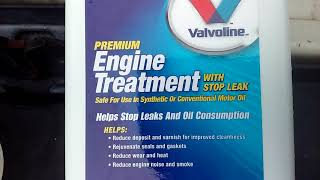Valvoline oil treatment Review