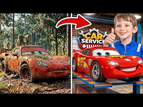Repairing Lightning McQueen's Broken Toy Car | Race Test!