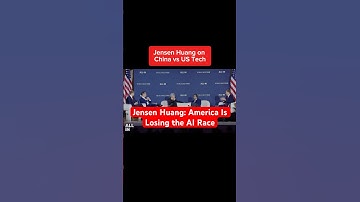 Jensen Huang: America Is Losing the AI Race