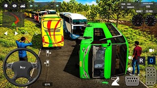 😱😭Euro bus simulator Indonesia😲💥Blue coach IDBS travel 2026 | Android gameplay screenshot 5