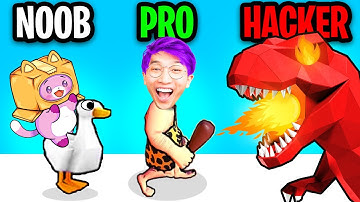 NOOB vs PRO vs HACKER In BATTLE CHOICES!? (ALL LEVELS!)