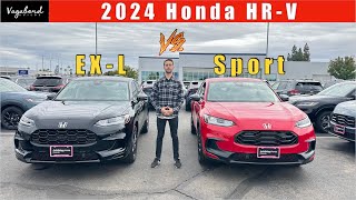 Sport vs EX-L. What are the differences for 2024 Honda HR-V ?