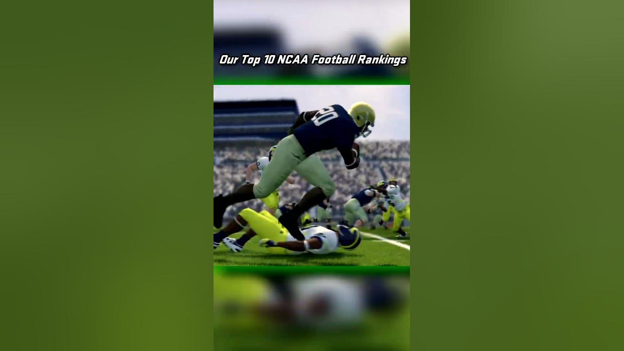Our Top 10 NCAA Football Rankings YouTube