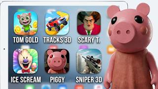 Scary Teacher,Ice Scream 3,Piggy Chapter 1,Sniper 3d,Talking Tom Gold Run,Impossible Car Tracks 3D screenshot 1