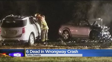 6 Die in I5 wrong way crash