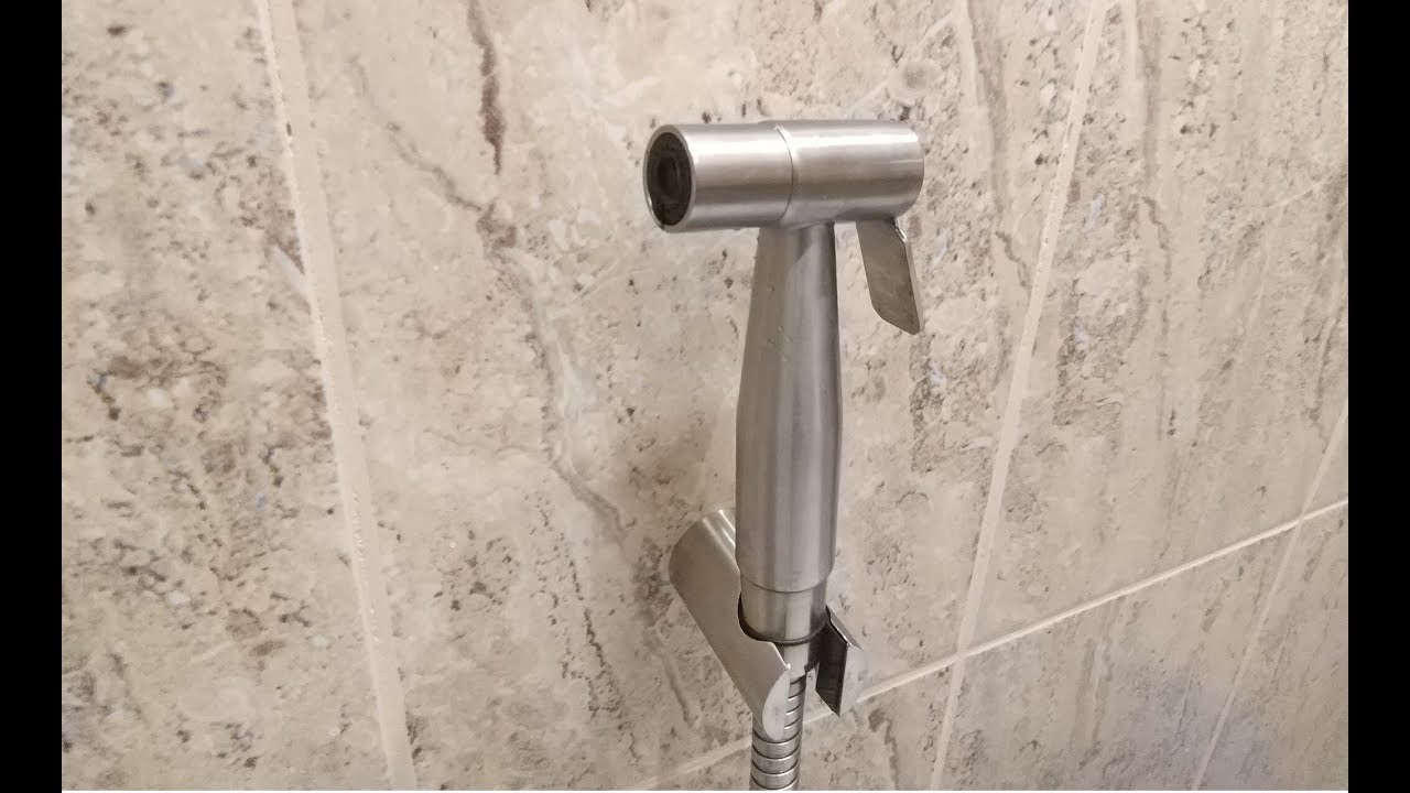 Душ биде в санузел. - YouTube