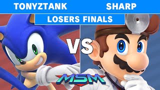 MSM Online 28 - NEST | Sharp (Dr. Mario) Vs. TonyZTank (Sonic) Losers Finals - Smash Ultimate