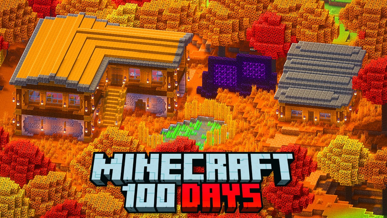 I Spent 100 Days in a DAPPLED FOREST in Minecraft Hardcore
