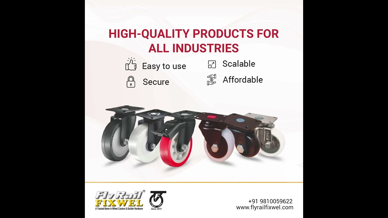 Flyrail Fixwel: Leading the industry in castor wheels and hardware solutions for all sectors.