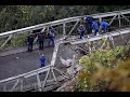 Ref:_afSZQS77b8 Toulouse : un pont suspendu s'effondre � mirepoix-sur-tarn (haute-garonne) au moins un mort