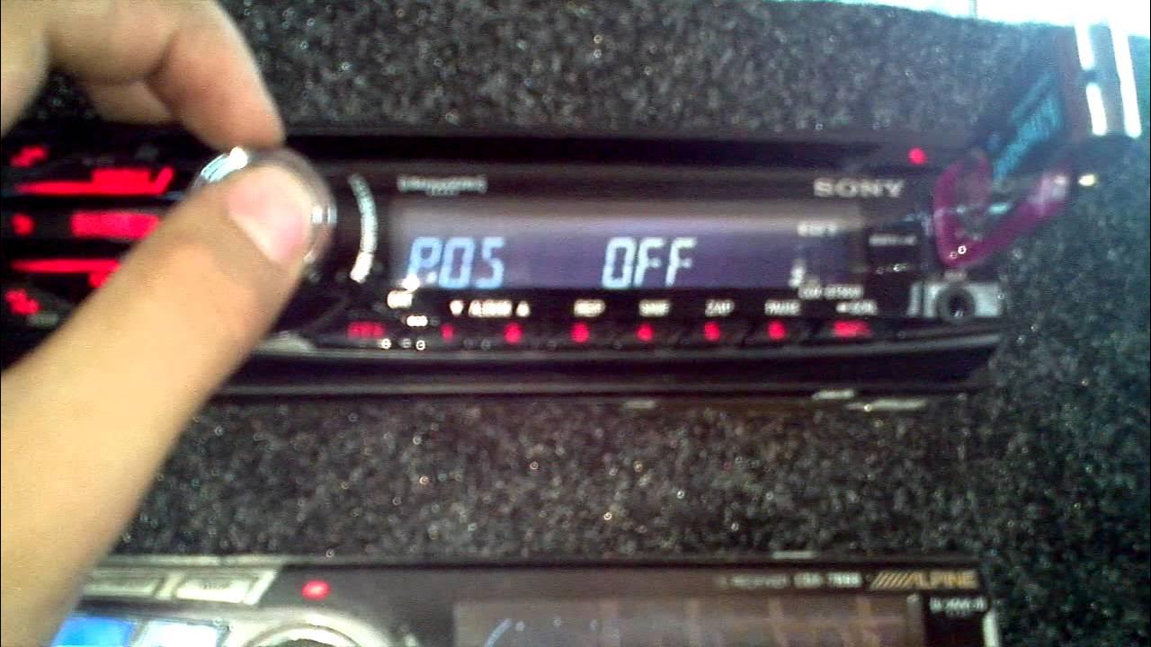 Как снять магнитолу sony Sony CDX-GT56UI - YouTube