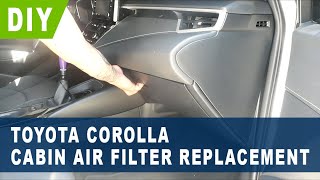 Toyota Corolla Cabin Air Filter Replacement 2020 2021 2022