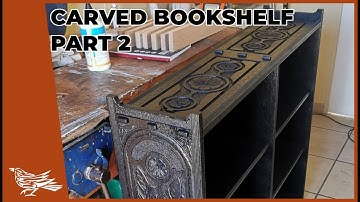 Constructing a BOOKCASE with CARVINGS and HAND-TOOLS - Part 2