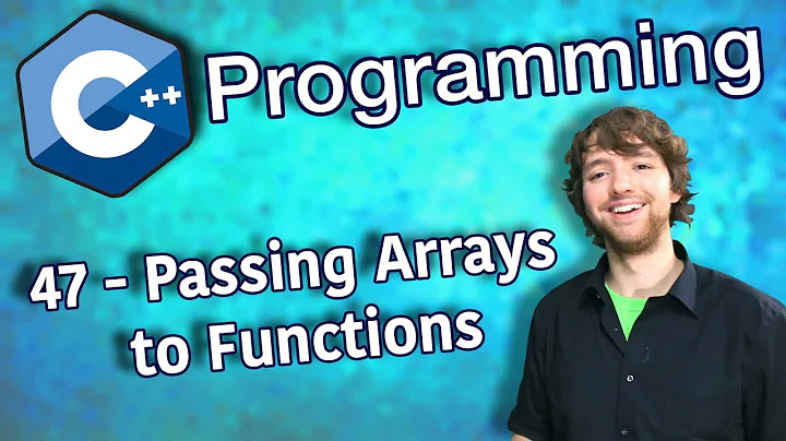 C++ Programming Tutorial 47 - Passing Arrays to Functions and sizeof Operator